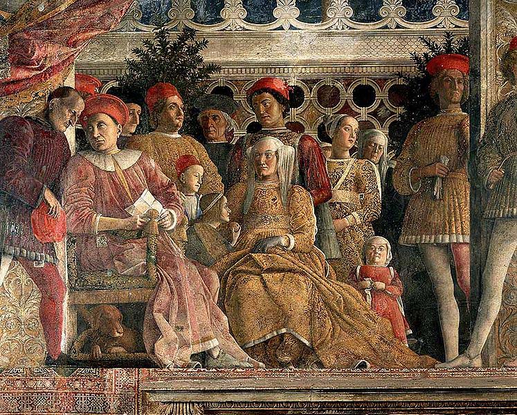 The court of Mantua, fresco for the Camera degli Sposi of Palazzo Ducale, Mantua.